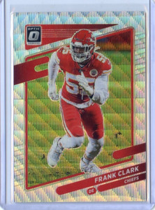 2021 Donruss Optic Football Premium Silver #/299 NO. 36 Frank Clark - Kansas Cit