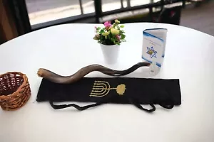 SHOFAR Full Polish Kosher Kudu Horn 35''-39" - (89-99cm) + Bag + Guide + Spray - Picture 1 of 22