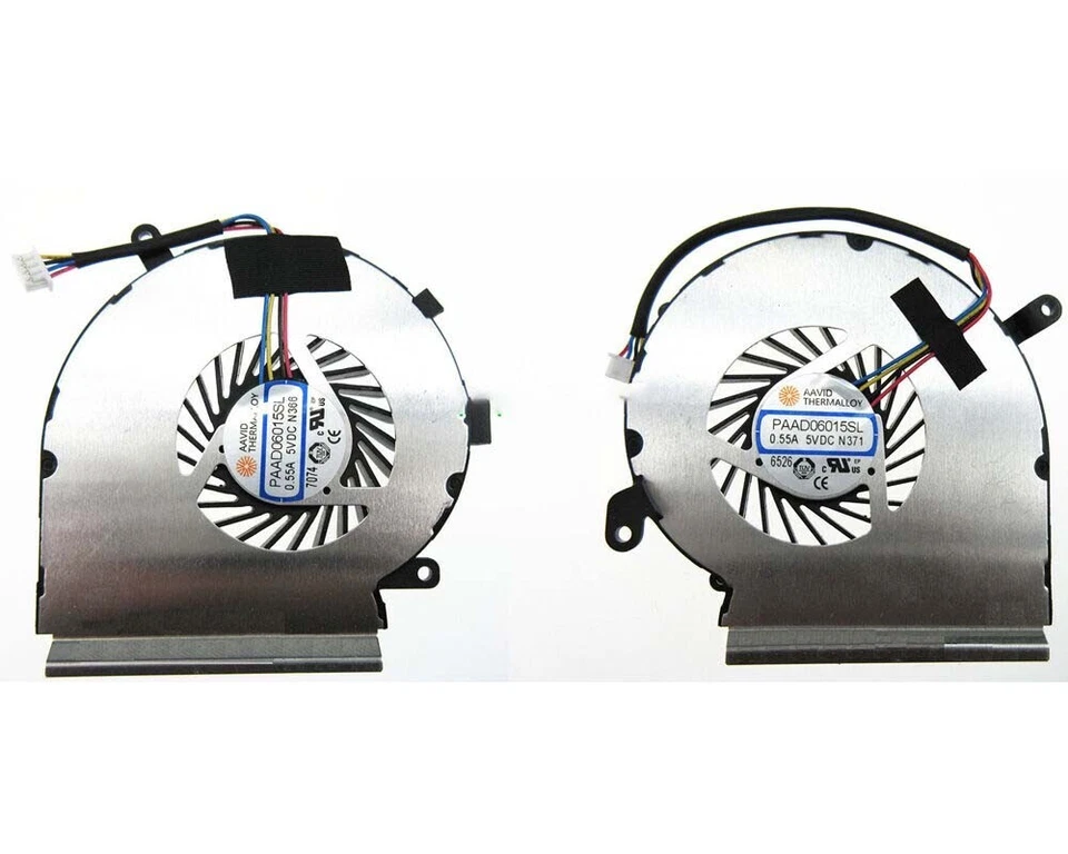 New CPU & GPU Cooling Fan For MSI GE62VR GP62VR GP62MVR PAAD06015SL N366 N371 - Image 1 of 1