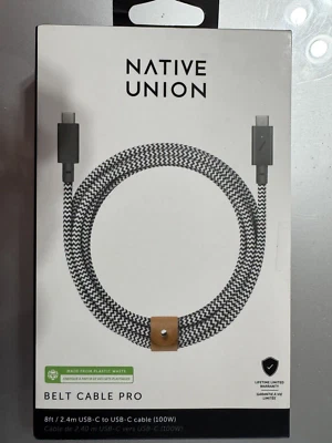Native Union Belt 8 Foot Fast Charging USB C to USB C Cable 240W - Cosmos Model - Image 1 of 4