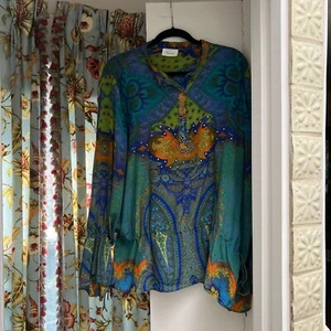 camilla silk shirt xlt - Picture 1 of 8