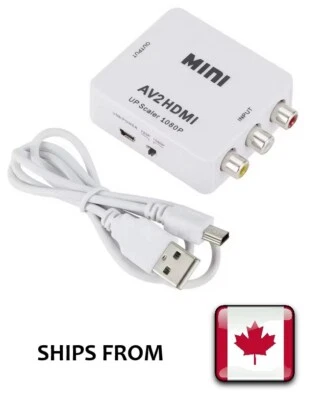 RCA to HDMI Converter - AV to HDMI 1080P 720P Mini Adapter for Retro Consoles - Image 1 of 4