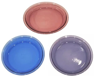 Pyrex 9" Pie Plate #209 - Purple Amethyst, Cobalt Blue, Cranberry - YOU CHOOSE - Picture 1 of 8