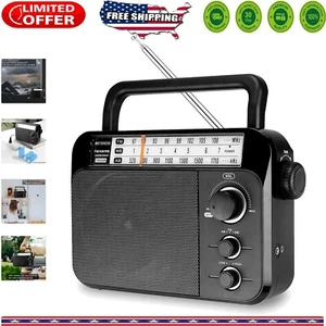 Portable NOAA Weather Radio - AM/FM with Excellent Reception & AC/Battery Power - Picture 1 of 11