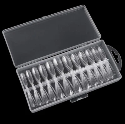 240 Stiletto Fullcover Tips Nagel Tip Kunstnagel Klar Clear Nageldesign Nails - Bild 1 von 3