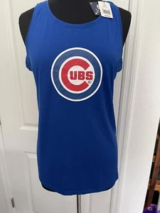 NEW Chicago Cubs MLB Open Tie Back ( Blue and Red ) Women's Tank Top Size L - Picture 1 of 7