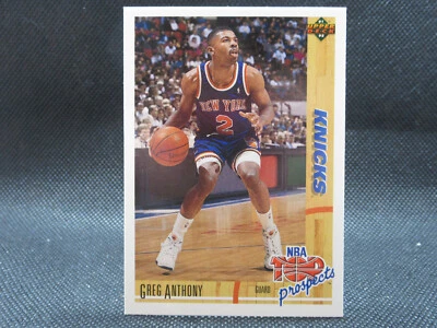 1991-92 Upper Deck Greg Anthony #448 New York Knicks - Image 1 of 2