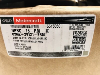 Ford Motorcraft Unloaded Brake Caliper Front Left NBRC-18-RM - Image 1 of 4