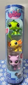 Tubo nuevo Littlest Pet Shop Gen 7 G7 # 35 iguana 36 amarillo axolote 37 rinoceronte nuevo en caja - Imagen 1 de 6