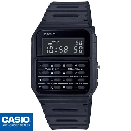 Novedad Casio CA-53WF-1BEF Black Reloj Digital Función Calculadora Novedad