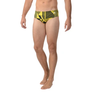 ADIDAS MENS SPORT DNA SWIM BREIF SHORTS YELLOW - Picture 1 of 2