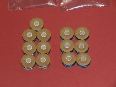 Nymo® Beading Thread Size B Bobbin Variety Silver & Blue Lot of 13 - Image 1 of 4