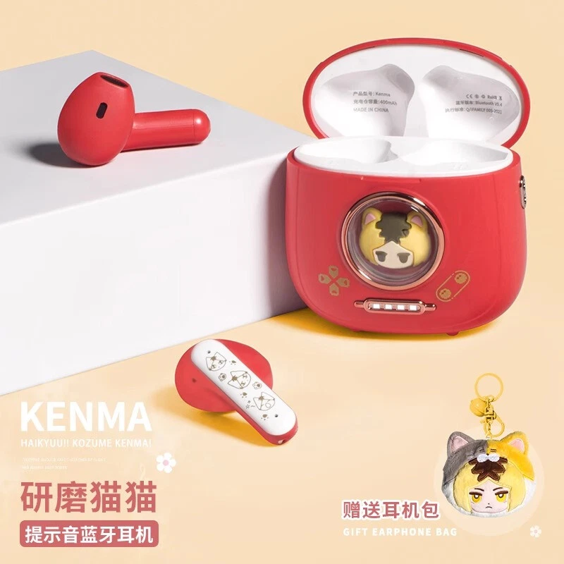 Haikyuu!! Kozume Kenma Bluetooth Earphones Wireless Headset L-Shape Headphones  - Image 1 of 4