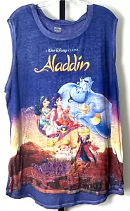 Auténtica camiseta A Walt Disney Classic Aladdin púrpura sin mangas XXL - Imagen 1 de 4