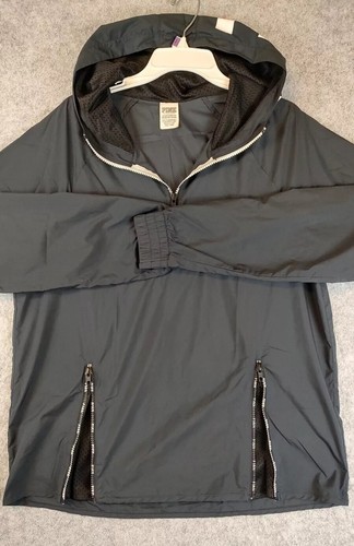 UNDERCOVER Giacca a vento Victorias Secret rosa con cappuccio donna taglia XS confezionabile nera