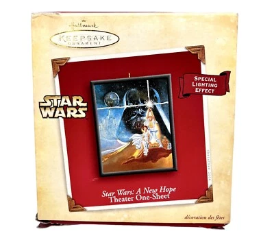 Star Wars Uma Nova Esperança Teatro Uma Folha Marca Lembrança Ornamento 2004 Novo - Imagem 1 de 4