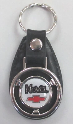 Mini volante Chevrolet NOVA blanco cuero Chevy llavero 1970 1971 1972  Foto 1 de 4