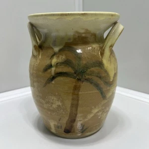 Vaso Crock in ceramica artistica fatto a mano firmato punti vasi Asheboro, NC- alto 6,5” anni ’90 - Foto 1 di 6