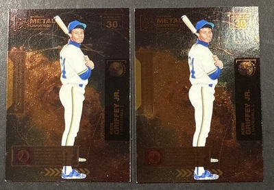 (2) 2021 SKYBOX METAL UNIVERSE CHAMPIONS #30 KEN GRIFFEY JR. COPPER - Image 1 of 4