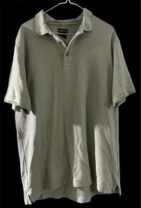 Men’s George Polo Shirt Silk Blend Short Sleeve Green - Picture 1 of 9