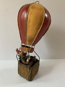 De colección Adorno de Navidad Russ 14882 Osos del Pasado Santa Globo de Aire Caliente 8" - Imagen 1 de 2