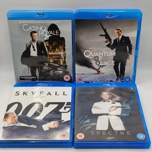 James Bond, Daniel Craig Blu-Ray Casino Royale, Quantum Solace, Skyfall, Spectre - Picture 1 of 22