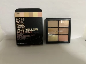 Mac Studio Fix Conceal and Correct Palette NC15 W10 NC20 NW20 Pale Yellow Light - Picture 1 of 2