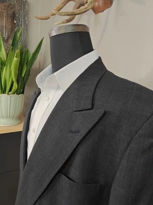 🇺🇲 Abrigo Deportivo Hart Schaffner Marx Lana Doble Pecho 44 L Gris Cuadros Foto 1 de 4