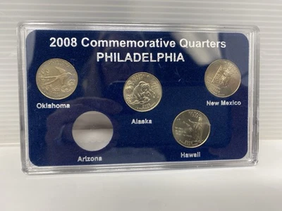 2008 P Commemorative State Quarters, Satin Finish - 4 Coins - Toning! - Image 1 of 2