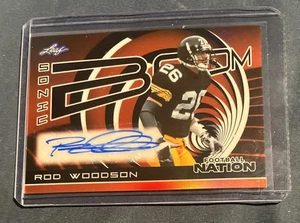 2025 Leaf Nation Sonic Boom Rod Woodson Auto 1/1 - Picture 1 of 2