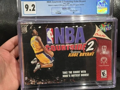 NBA Courtside 2 Featuring Kobe Bryant Factory Sealed Nintendo 64 N64 CGC 9.2 A+ - Image 1 of 4