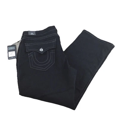 True Religion Ricky Flap Men Body Rinse Black  Straight Jeans Sz 34 (37”x30”) - Image 1 of 4