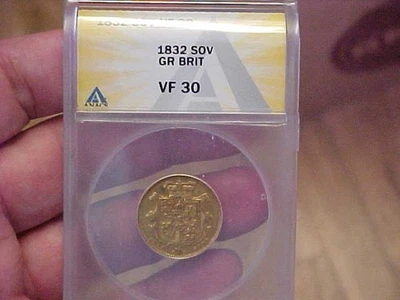 1832 GREAT BRITAIN 1 SOVEREIGN GOLD COIN ANACS VF30 WILLIAM IIII CLEAN PLANCHET - Image 1 of 4