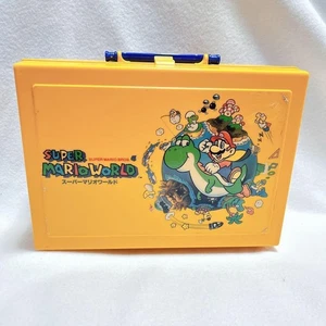 Nintendo Mario Yoshi Famicom Cartridge Storage Case Vintage Yellow RARE - Picture 1 of 9