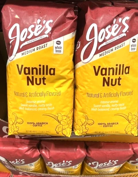 Jose's Whole Bean Coffee Vanilla Nut - 3lbs