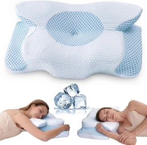 Neck Pillow Cervical Pillow for Neck Pain Relief Orthopedic Ergonomic Pillow - Picture 1 of 6