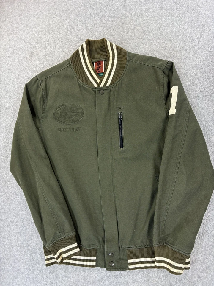 Jaqueta Green Bay Packers Nike costurada NFL Stadium (grande masculina) verde - Imagem 1 de 4