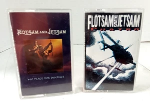 Flotsam And Jetsam 2 Cassette Tape Lot - Cuatro and No Place For Disgrace- Nice! - Bild 1 von 5