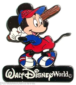 WDW Minnie Mouse Playing Baseball LE 5000 Pin - Picture 1 of 1