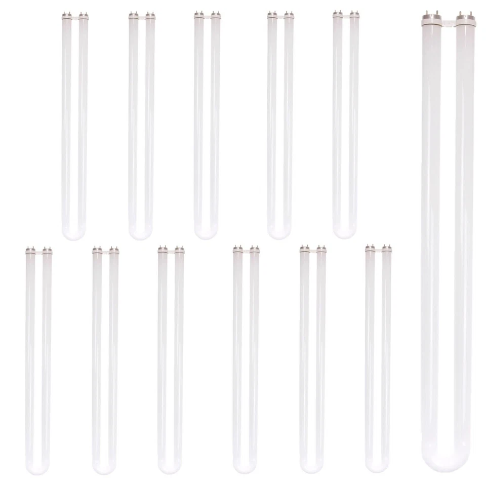 12Pack U-Bend Design T8 Replacement Fluorescent Light, G13, 31W, 3500K, 3000LM - Image 1 of 1