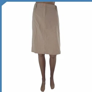 Nowclassic Gonna Al Ginocchio Da Donna Beige Taglia 52 Dritta A Tubo Made In Ita - Picture 1 of 10