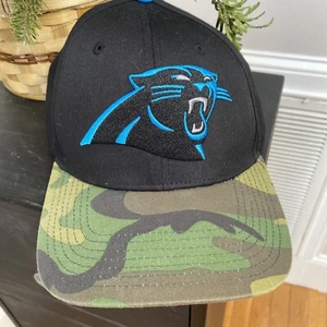 Carolina Panthers '47 Brand Camo Print Bill Baseball Hat -Youth Adjustable -NWOT - Picture 1 of 5