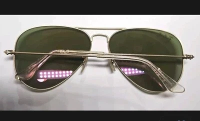 Gafas de sol Ray Ban doradas aviador púrpura vintage   Foto 1 de 2