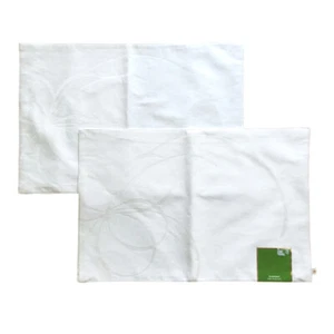 Juego de 2 manteles individuales Kate Spade flores reversibles blancas florales Belle Boulevard - Imagen 1 de 9