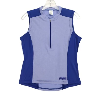 Chaleco Patagonia Ciclismo Mujer M Púrpura Cremallera Completa Sin Mangas Ajustado Ropa Activa  Foto 1 de 4