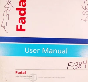 Fadal VMC 15, 15XT, & More, Operators Programming Manual 1999 - Picture 1 of 19