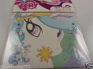 tattoos body art skin Halloween My little pony unicorn bling face - Picture 1 of 2