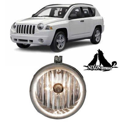 Fog Light Replacement For 2007-2009 Jeep Patriot/Compass Clear Lens Bumper Lamp - Image 1 of 4