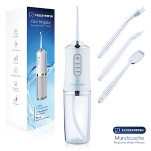 FlossyFresh ducha bucal, inalámbrica, elimina placa, enjuague bucal 360° - Imagen 1 de 6