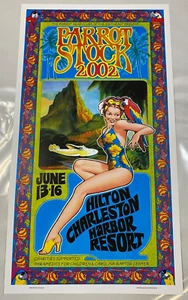 Jimmy Buffett - 2002 Parrot Stock Tour Poster NEW Art by Bob Masse - Picture 1 of 4